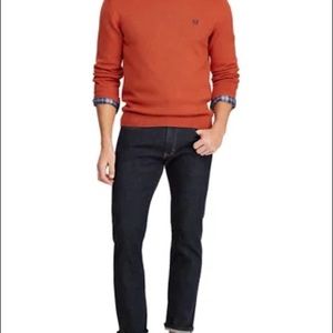 Chaps Sweater burnt orange large size cotton crew neck EUC must see!